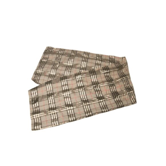 Collectibles By Per Aris Metallic Polyester Plaid Scarf - Picture 3 of 4